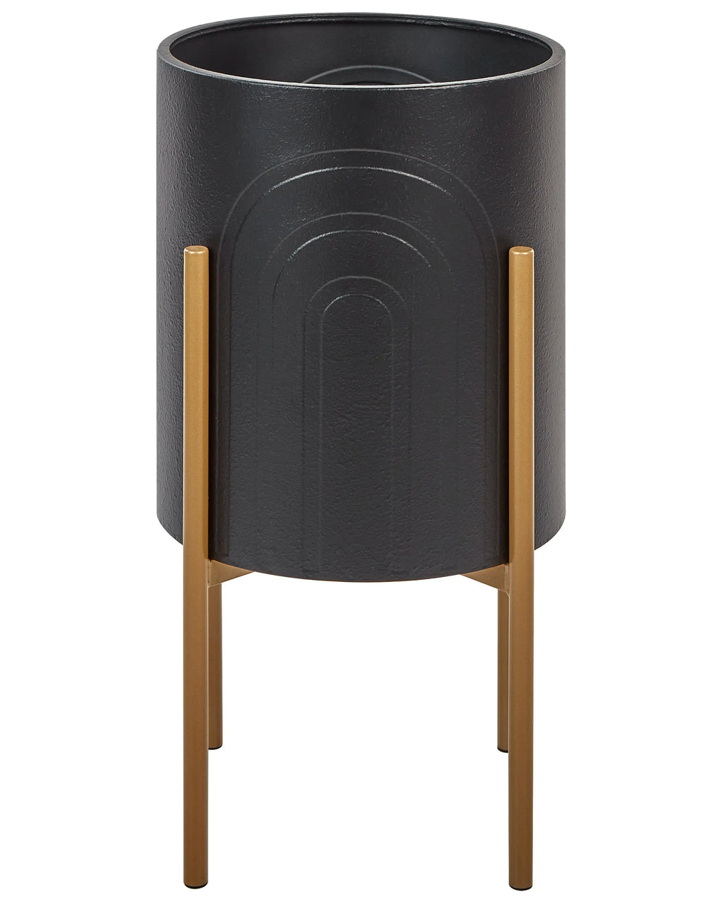 Vaso per piante rialzato SEROTINA Metallo 32 cm Nero