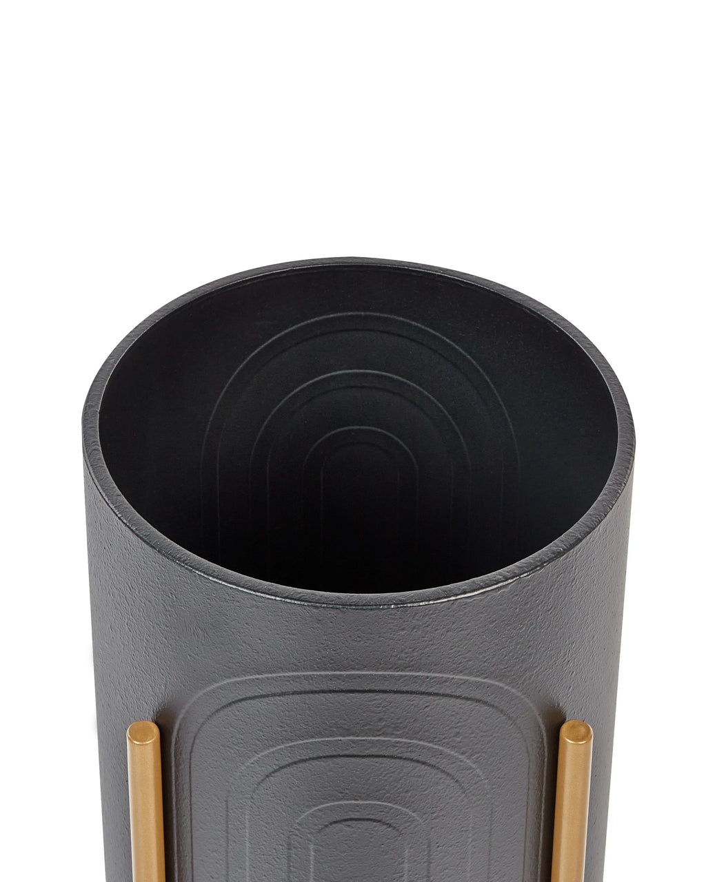 Jardinière surélevée en métal, 32 cm, noire