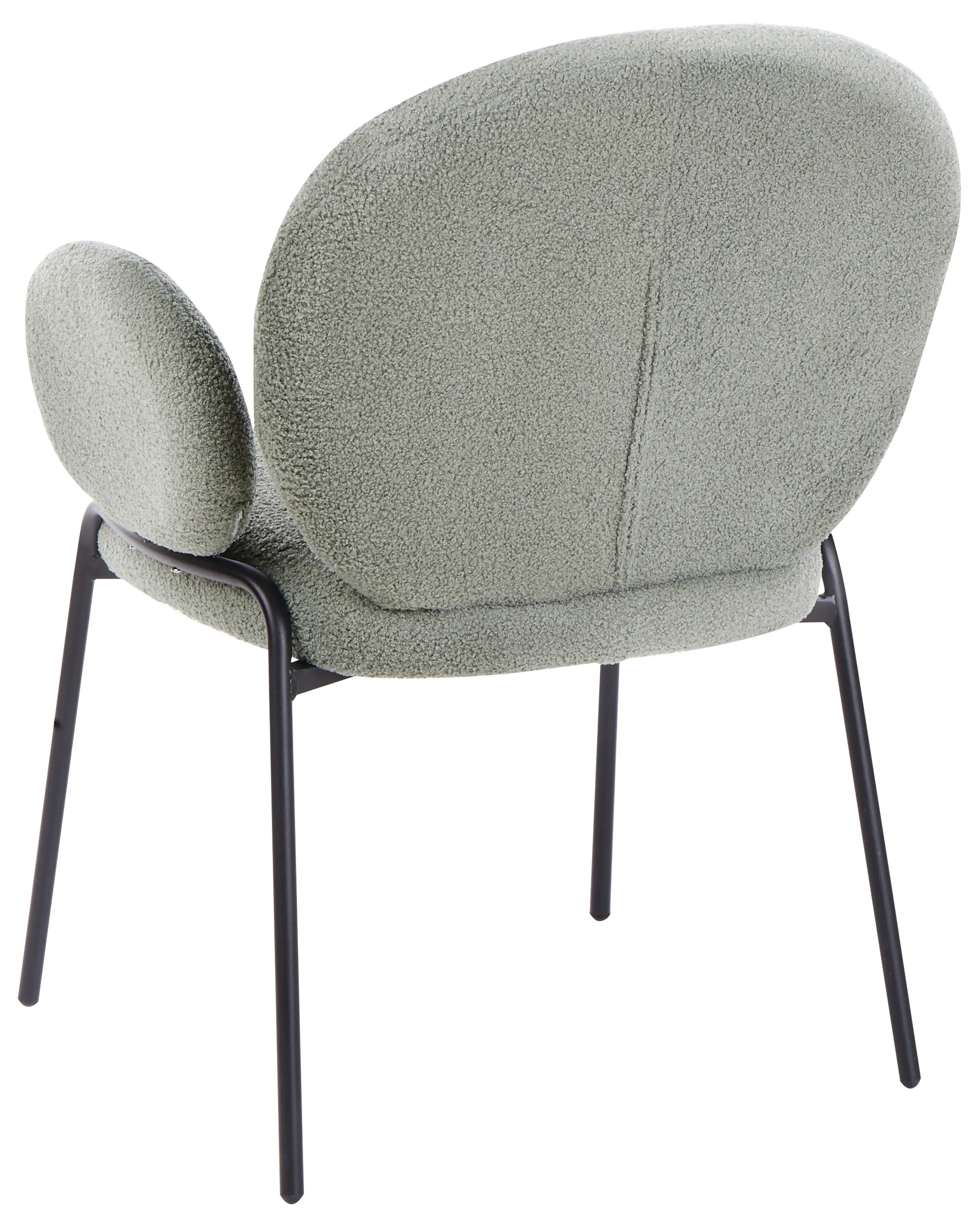 Lot de 2 chaises de salle à manger Bouclette Vert clair