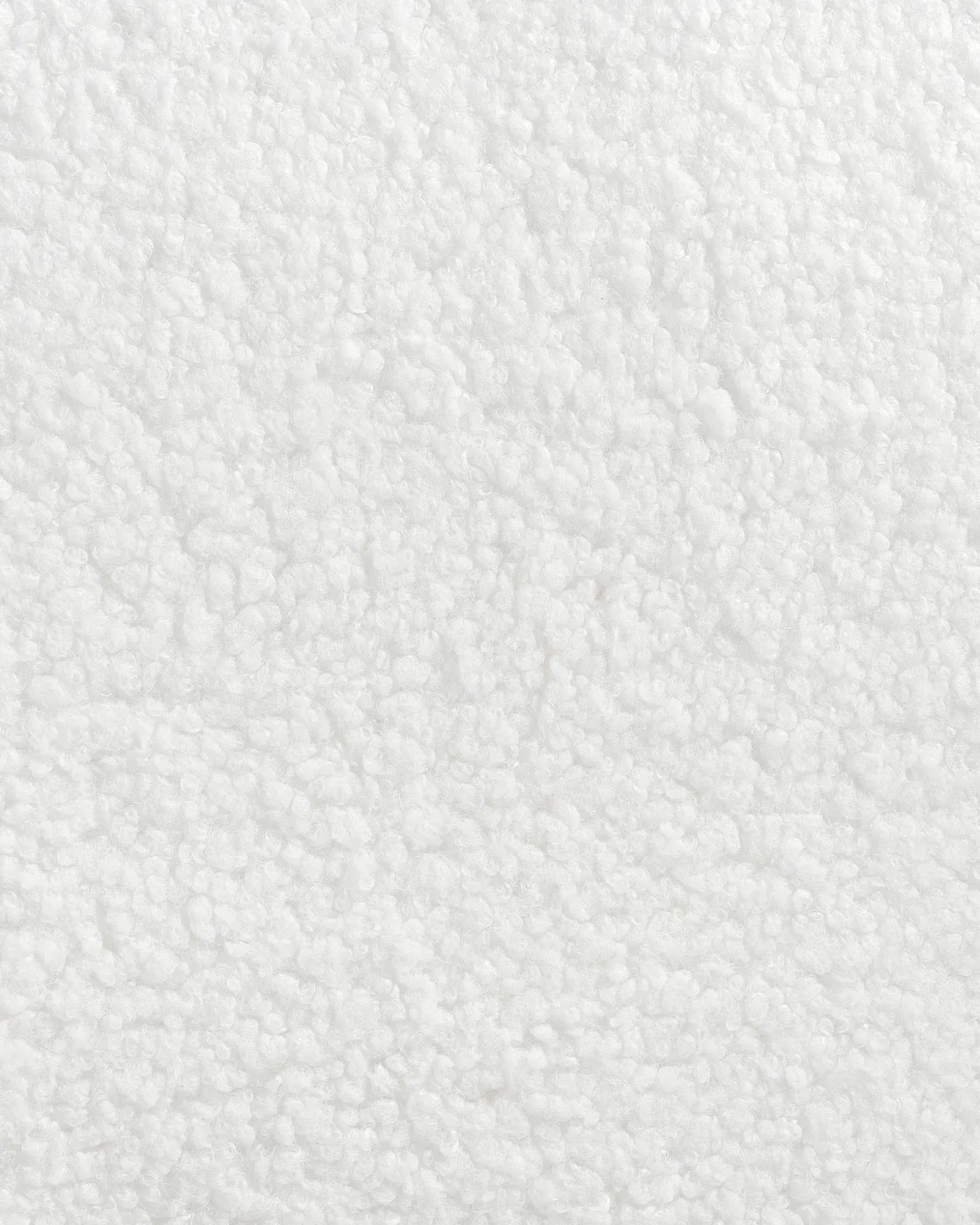 Lot de 2 chaises de salle à manger bouclées blanc cassé