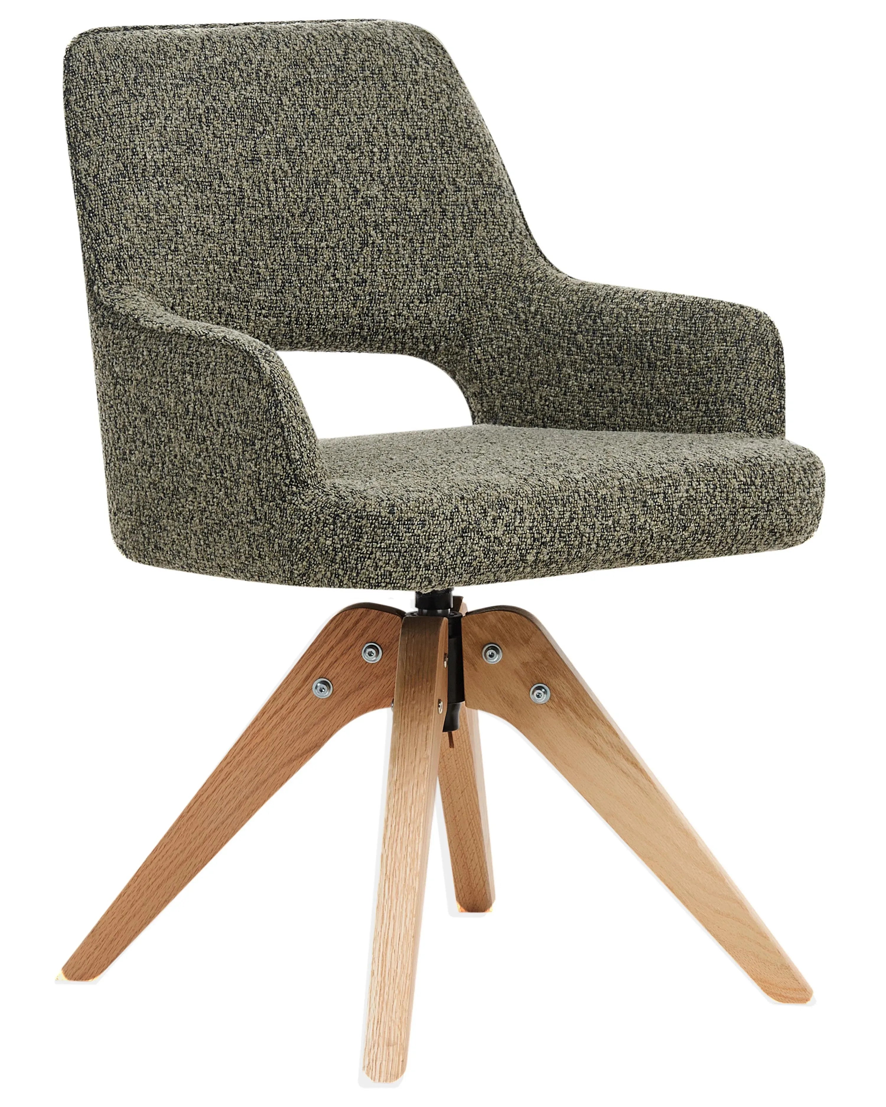 Chaise de salle à manger Bouclé Vert