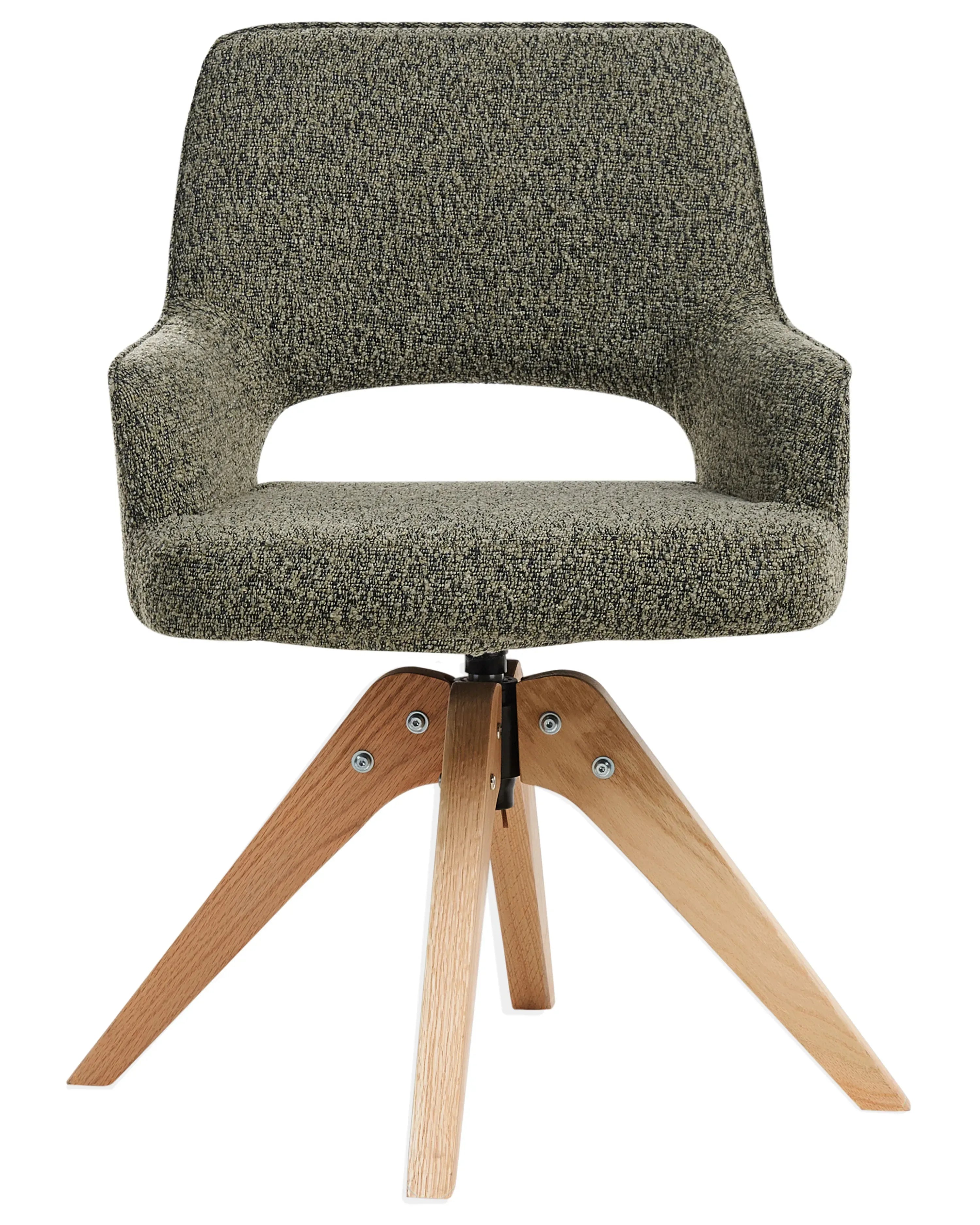 Chaise de salle à manger Bouclé Vert