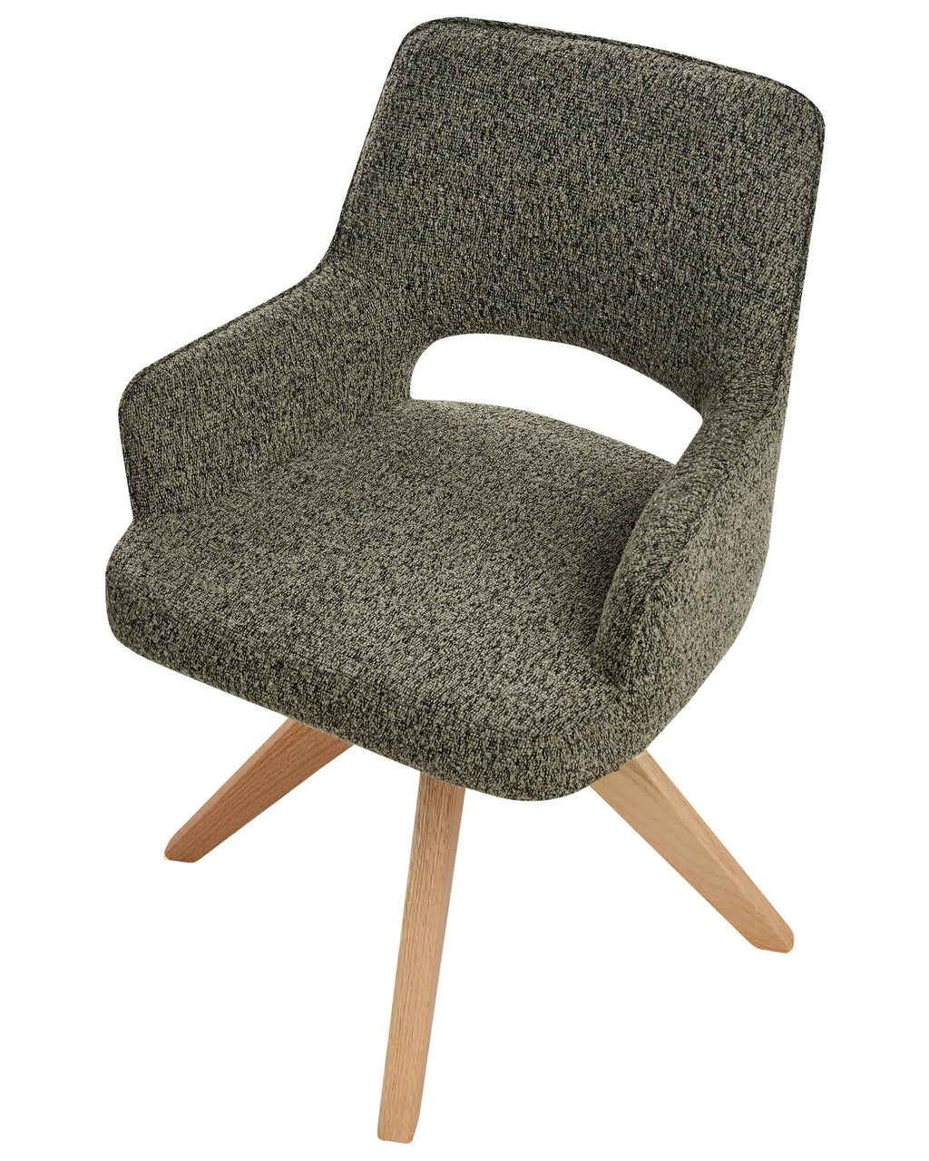 Chaise de salle à manger Bouclé Vert