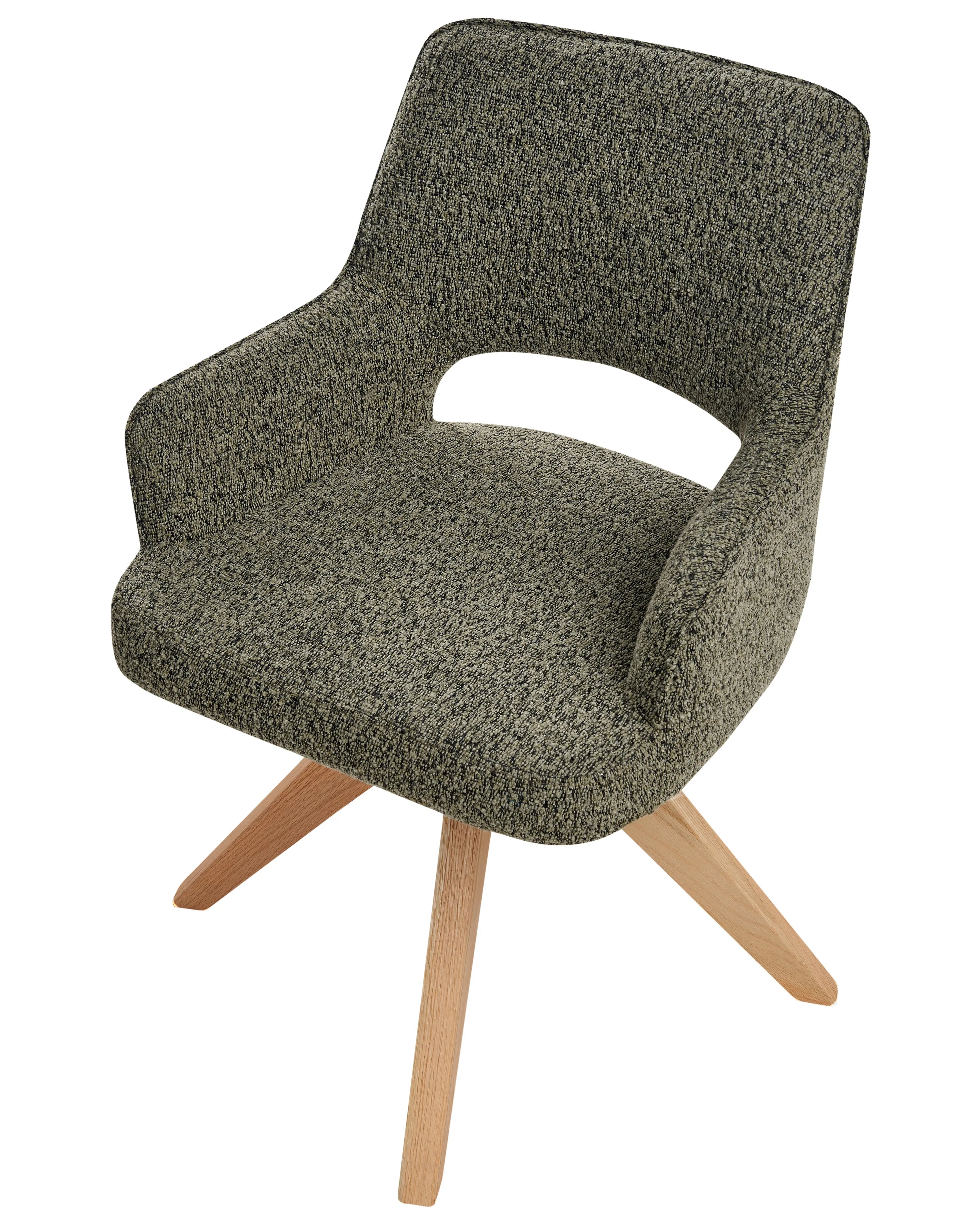 Chaise de salle à manger Bouclé Vert