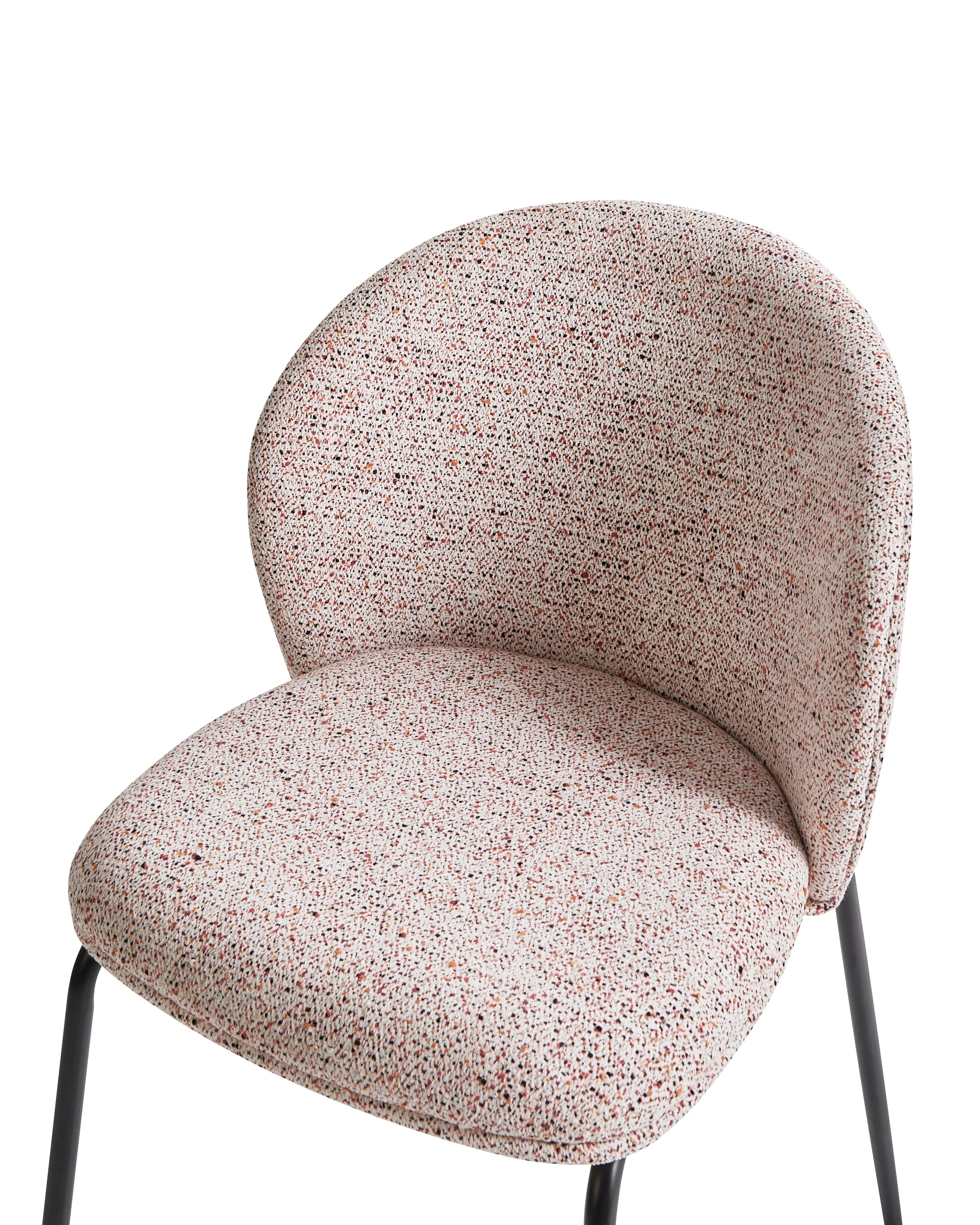 Lot de 2 chaises de salle à manger Tissu Beige