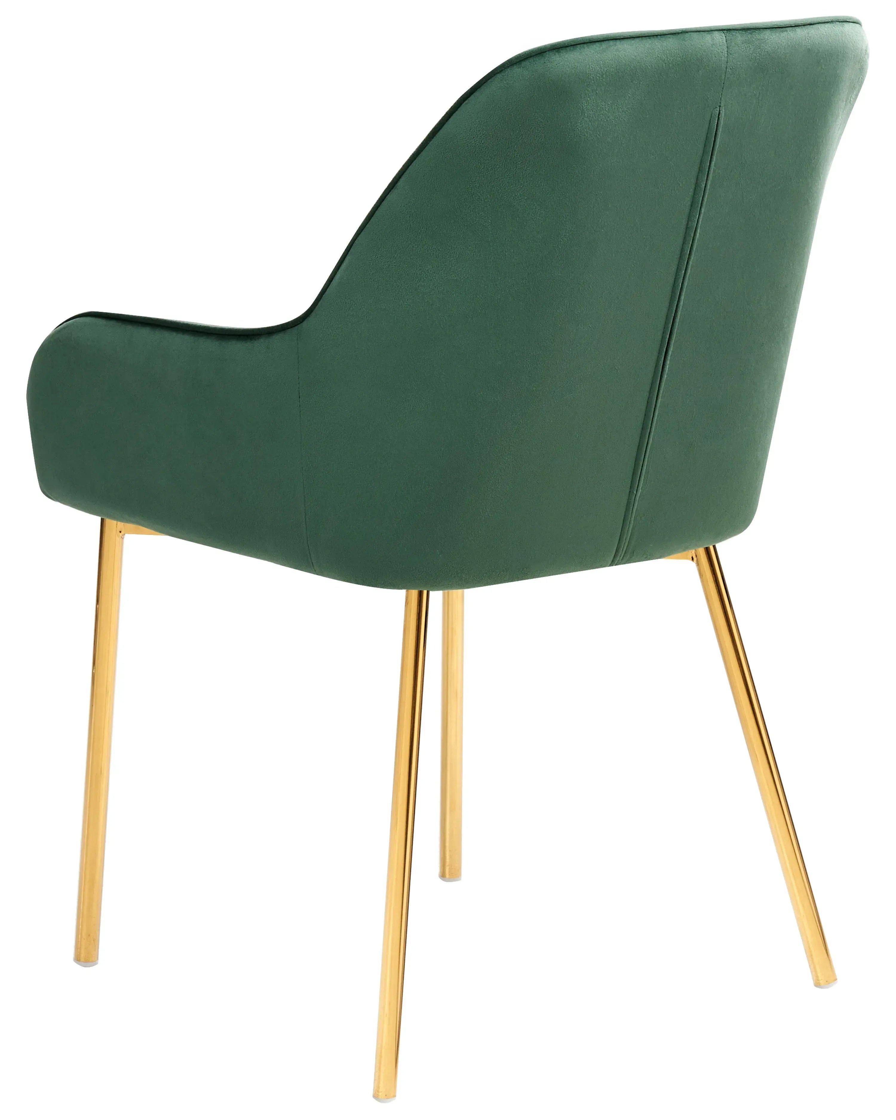 Lot de 2 chaises de salle à manger Velours Vert