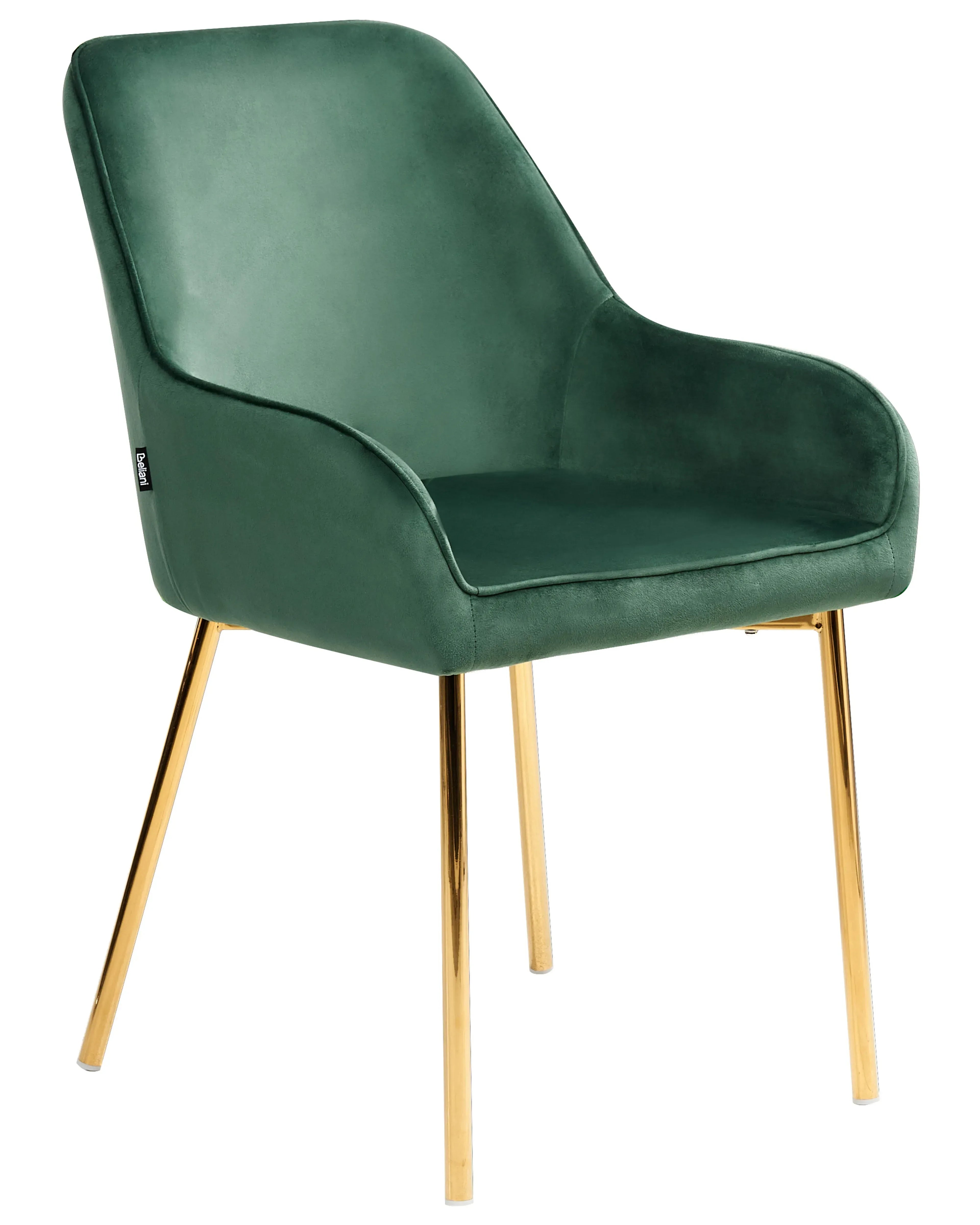 Lot de 2 chaises de salle à manger Velours Vert