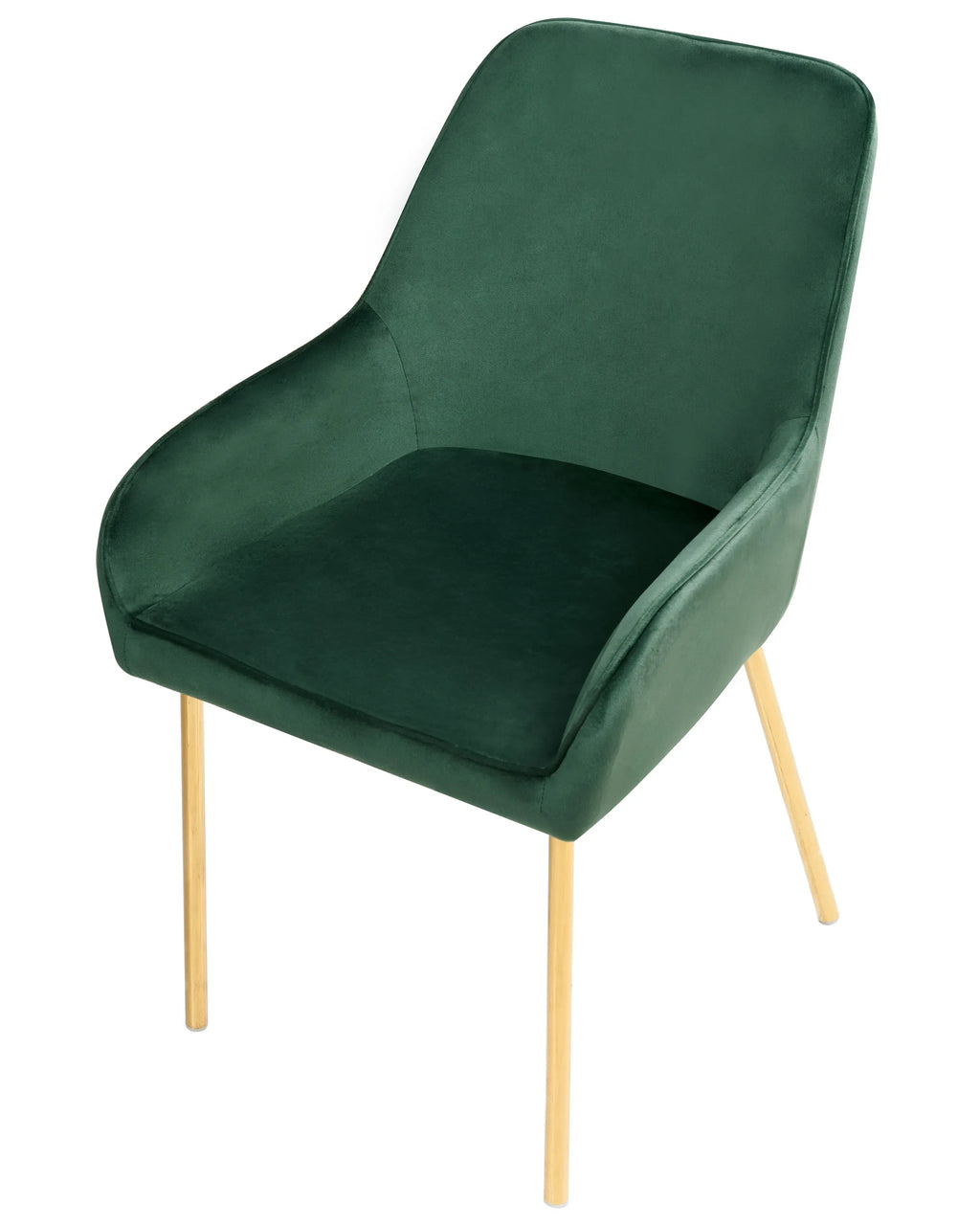 Lot de 2 chaises de salle à manger Velours Vert
