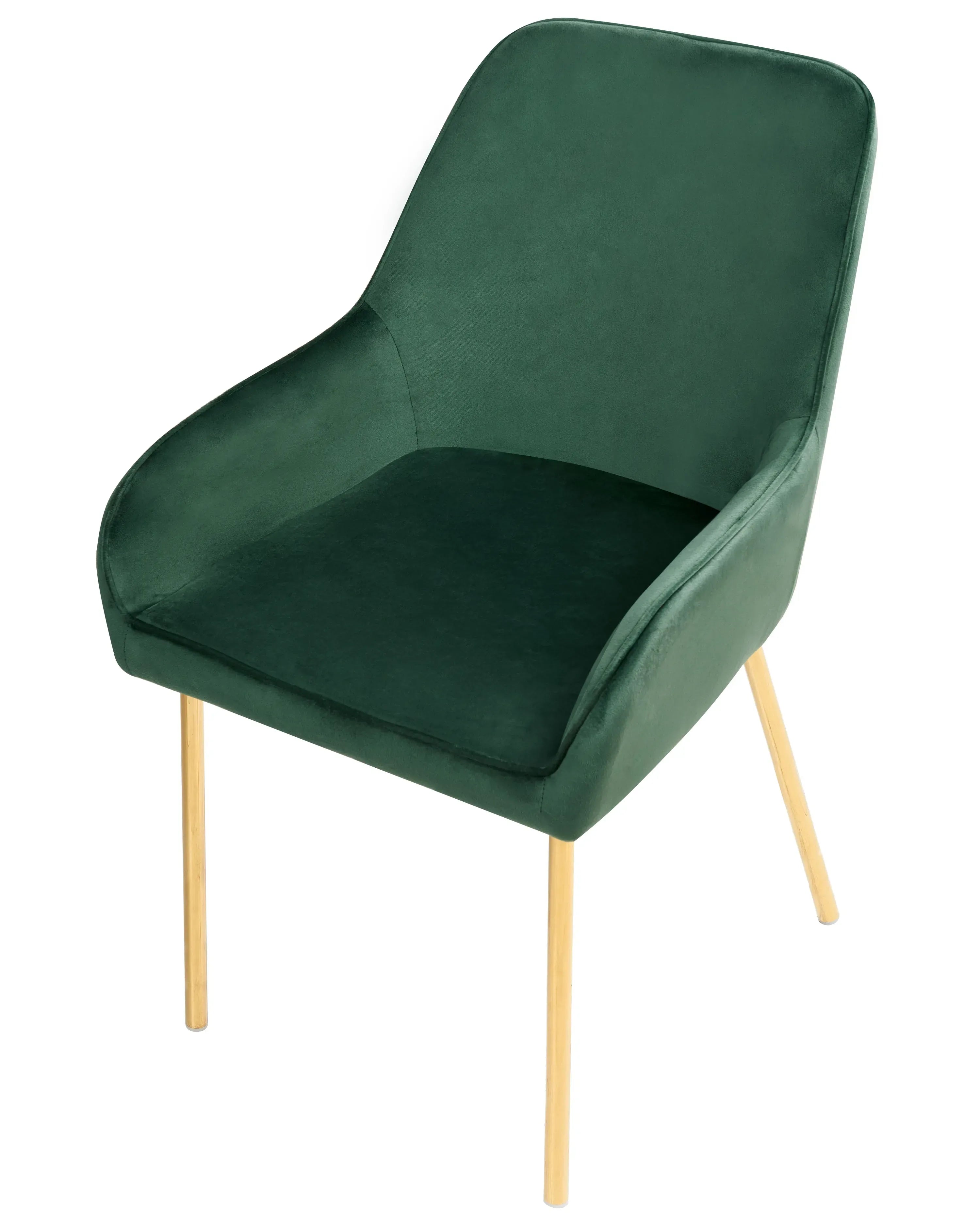 Lot de 2 chaises de salle à manger Velours Vert