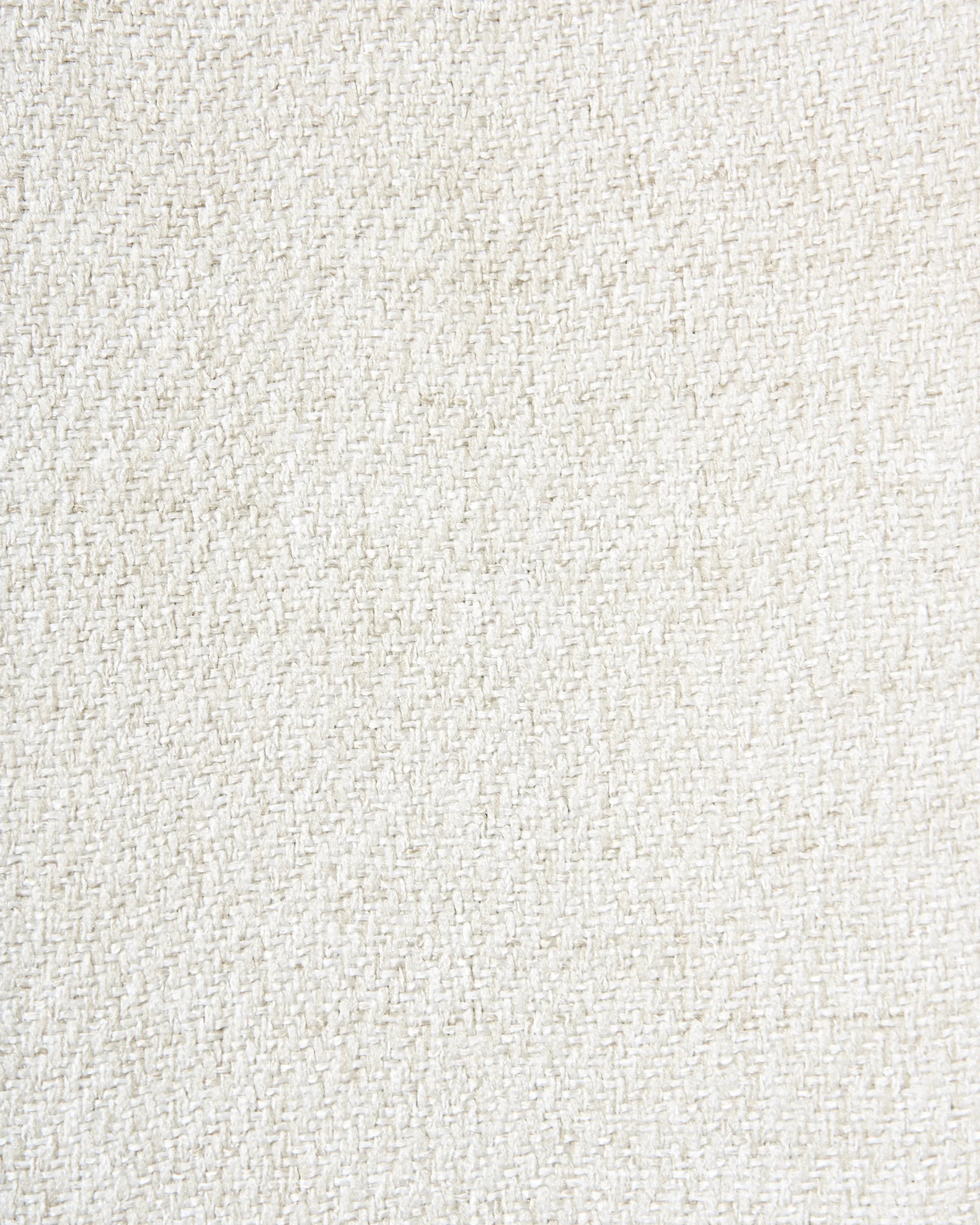 Lot de 2 chaises de salle à manger pivotantes en tissu blanc cassé