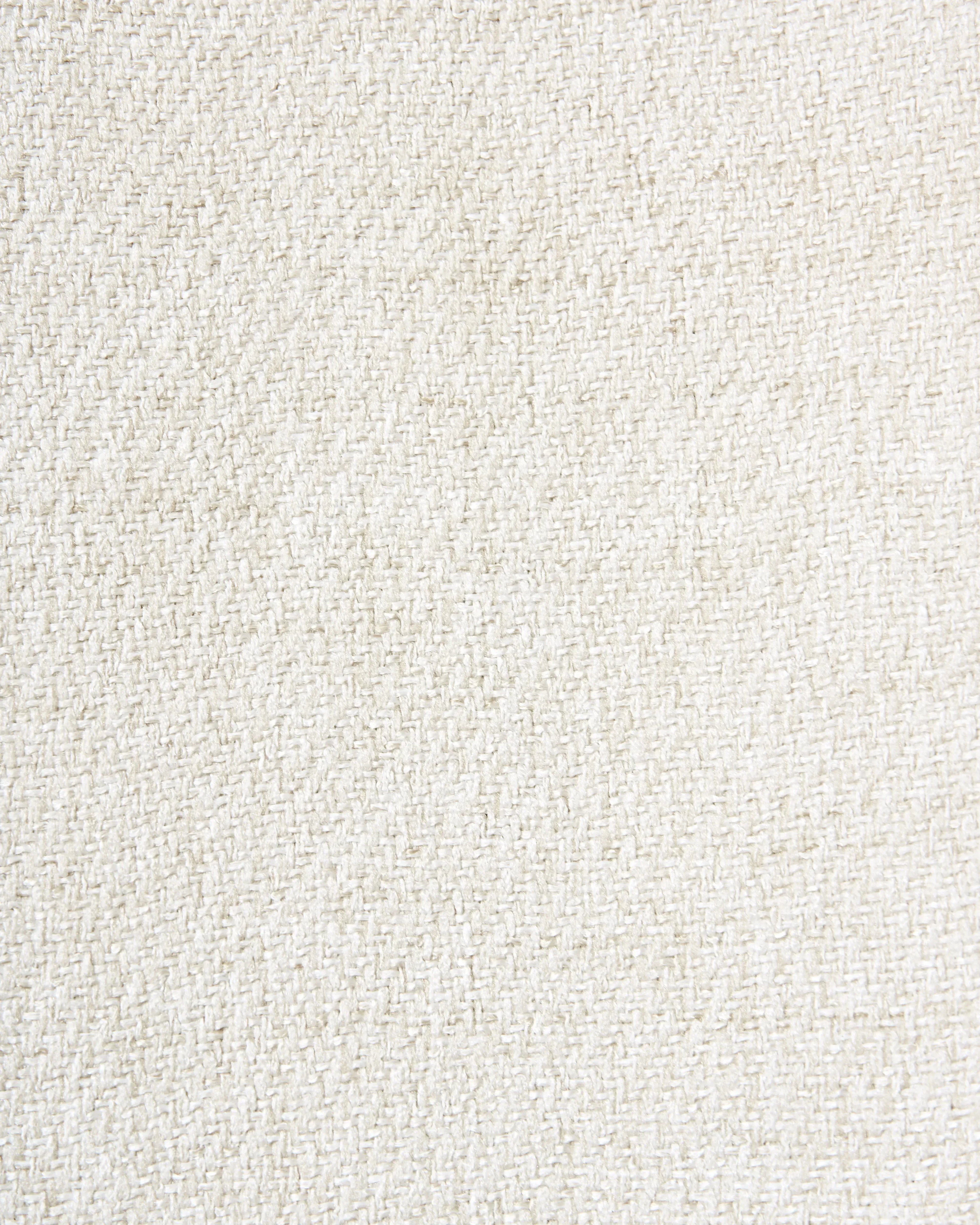 Lot de 2 chaises de salle à manger pivotantes en tissu blanc cassé avec accoudoirs