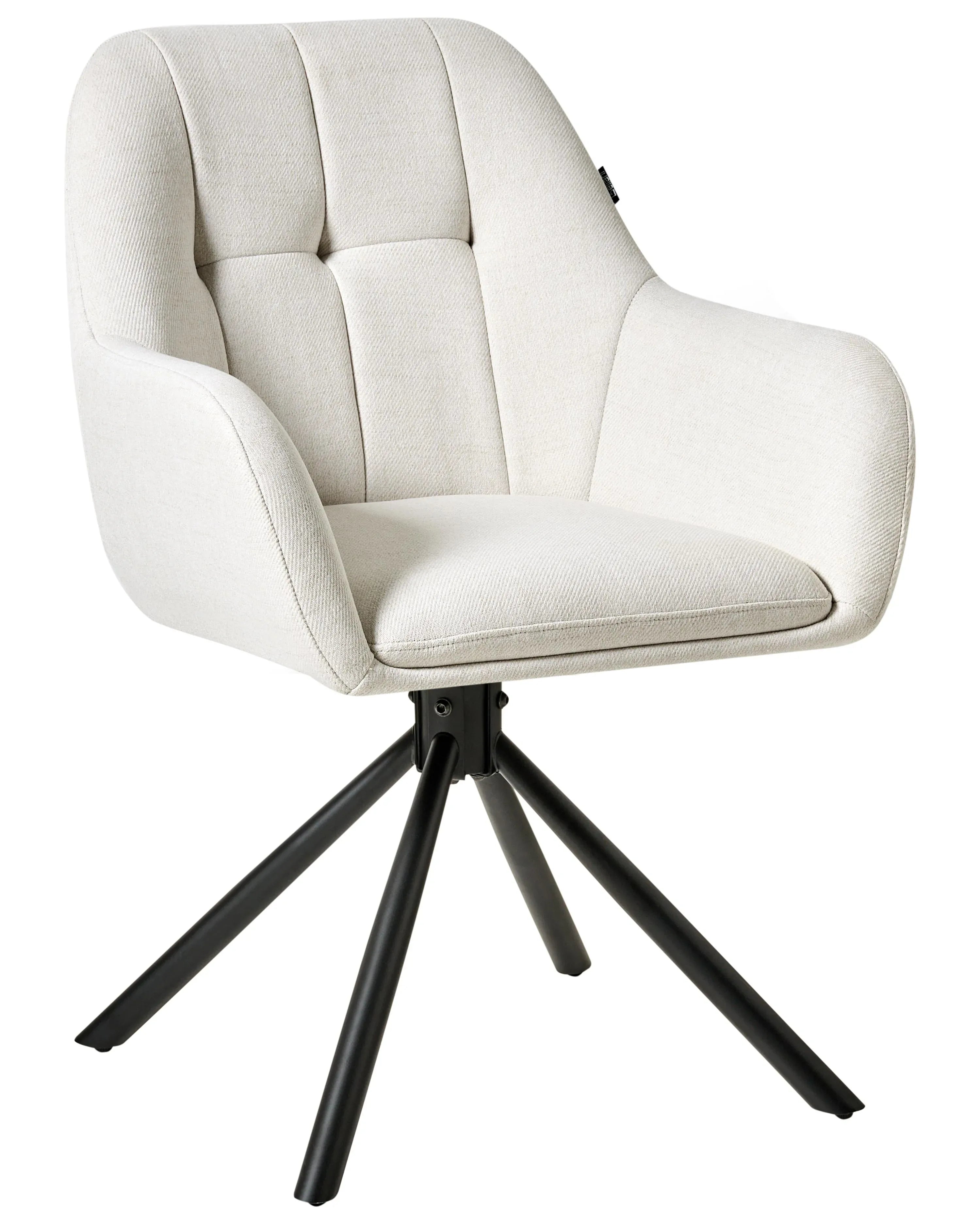 Sedia da pranzo UBLY Tessuto Bianco sporco