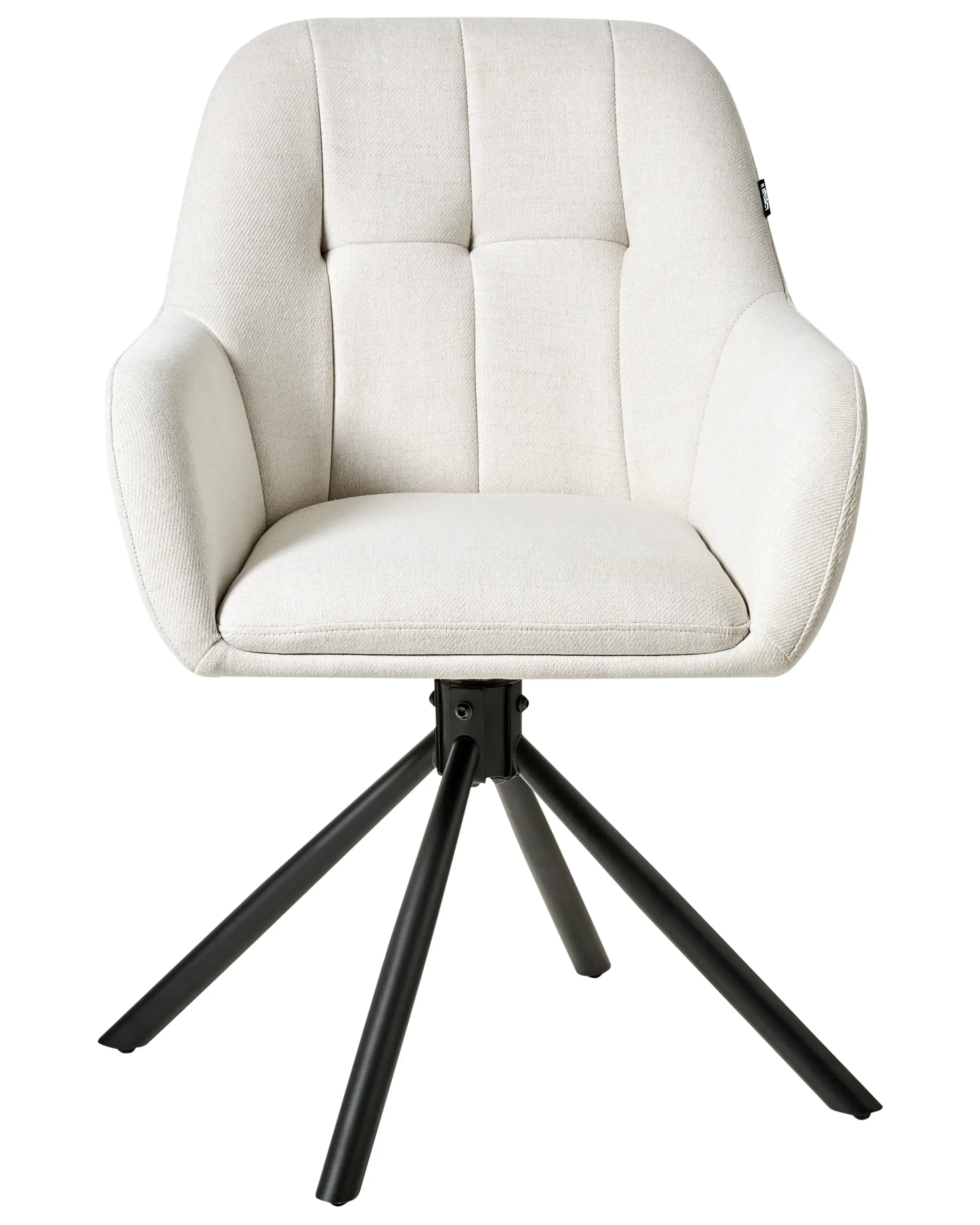 Chaise de salle à manger Tissu Blanc cassé