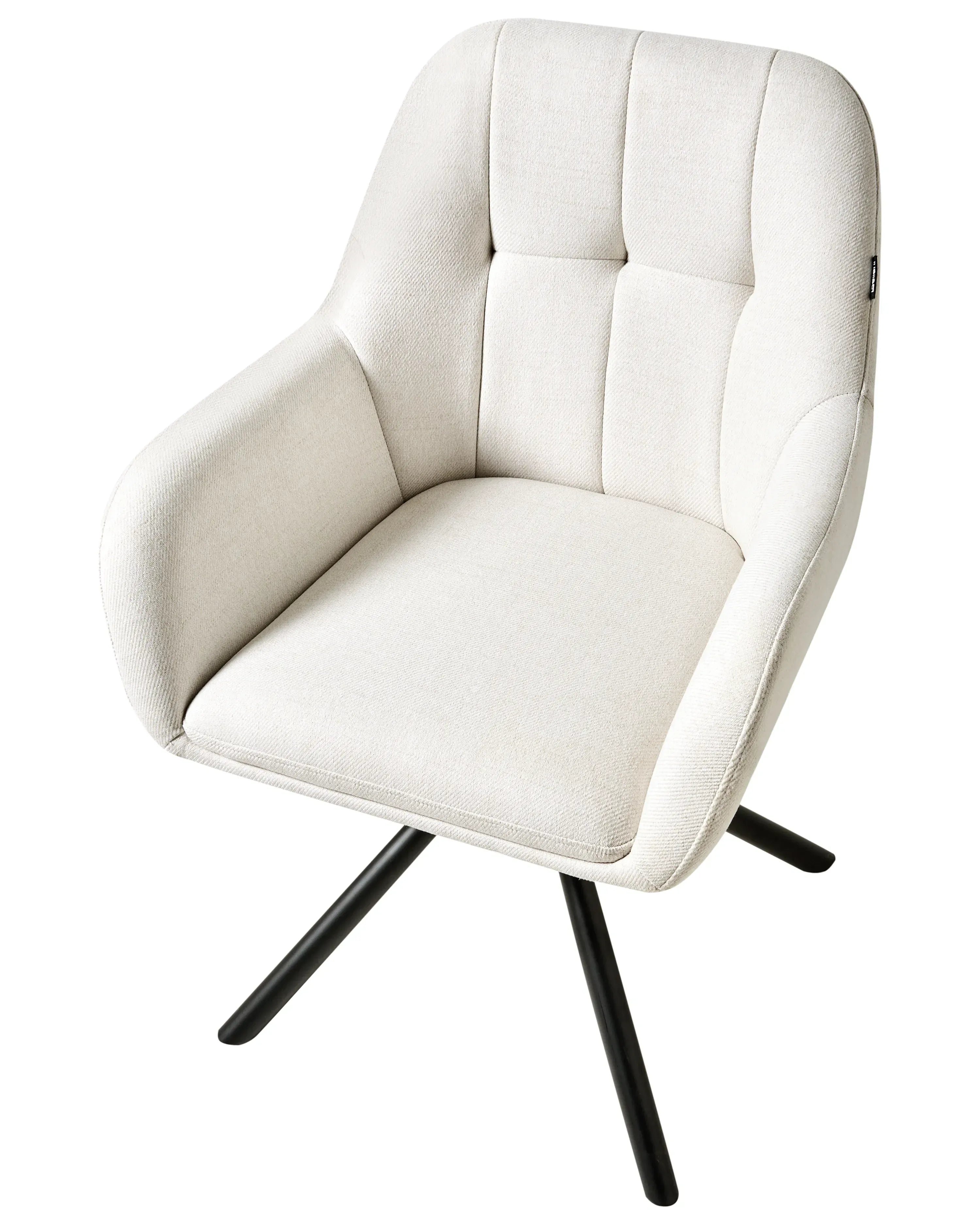Chaise de salle à manger Tissu Blanc cassé
