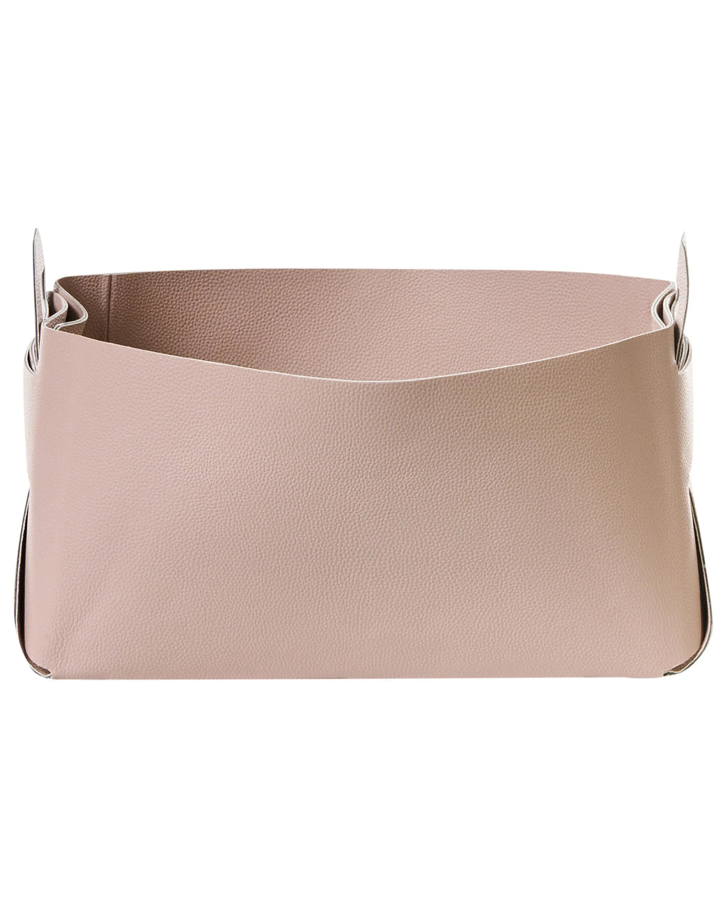 Lot de 2 paniers Similicuir Rose pastel