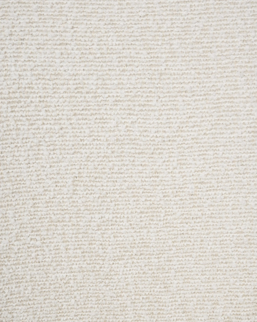 Lot de 2 chaises de salle à manger bouclées blanc cassé avec accoudoirs