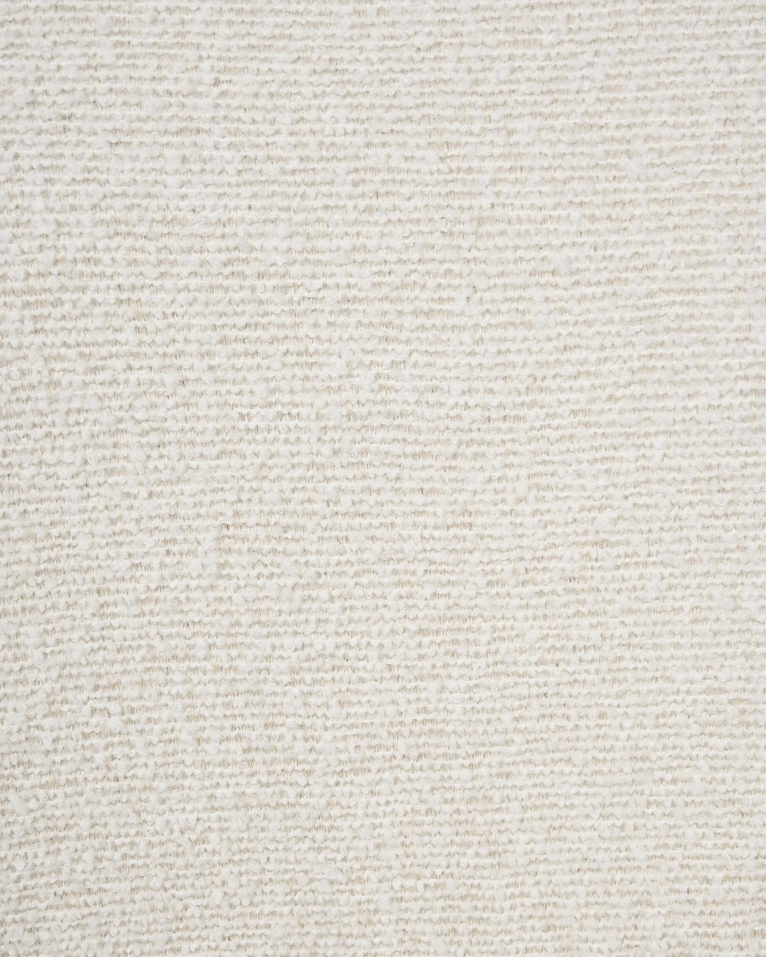 Lot de 2 chaises de salle à manger bouclées blanc cassé avec accoudoirs