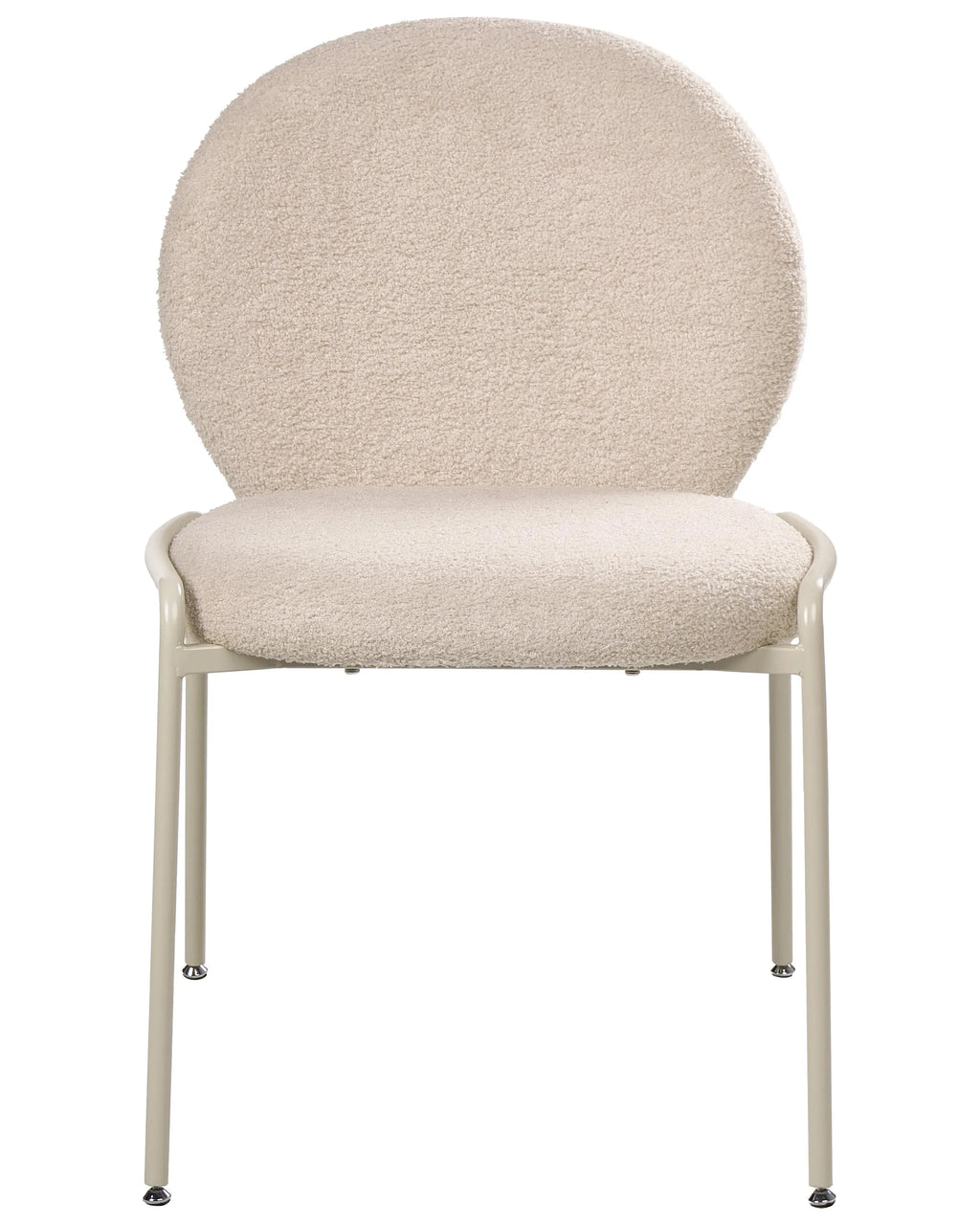 Ensemble de 2 chaises bouclettes beige clair